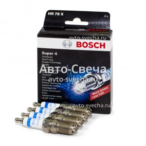 Свеча зажигания Bosch Super 4 HR 78 X
