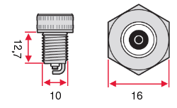 Размеры Свеча зажигания Bosch Standard Super UR 6 AC