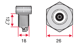 Размеры Свеча зажигания Bosch Standard Super M 7 AC