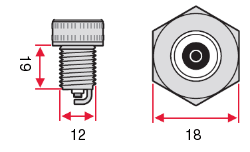 Размеры Свеча зажигания NGK Standard JR8C