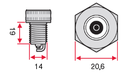 Размеры Свеча зажигания Denso Standard J16A-U11