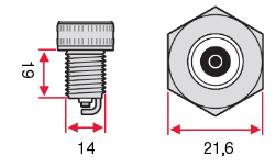 Размеры Свеча зажигания Denso Standard W16EPR-U10