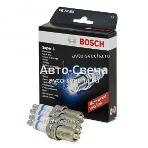 Свеча зажигания Bosch Super 4 FR 78 NX